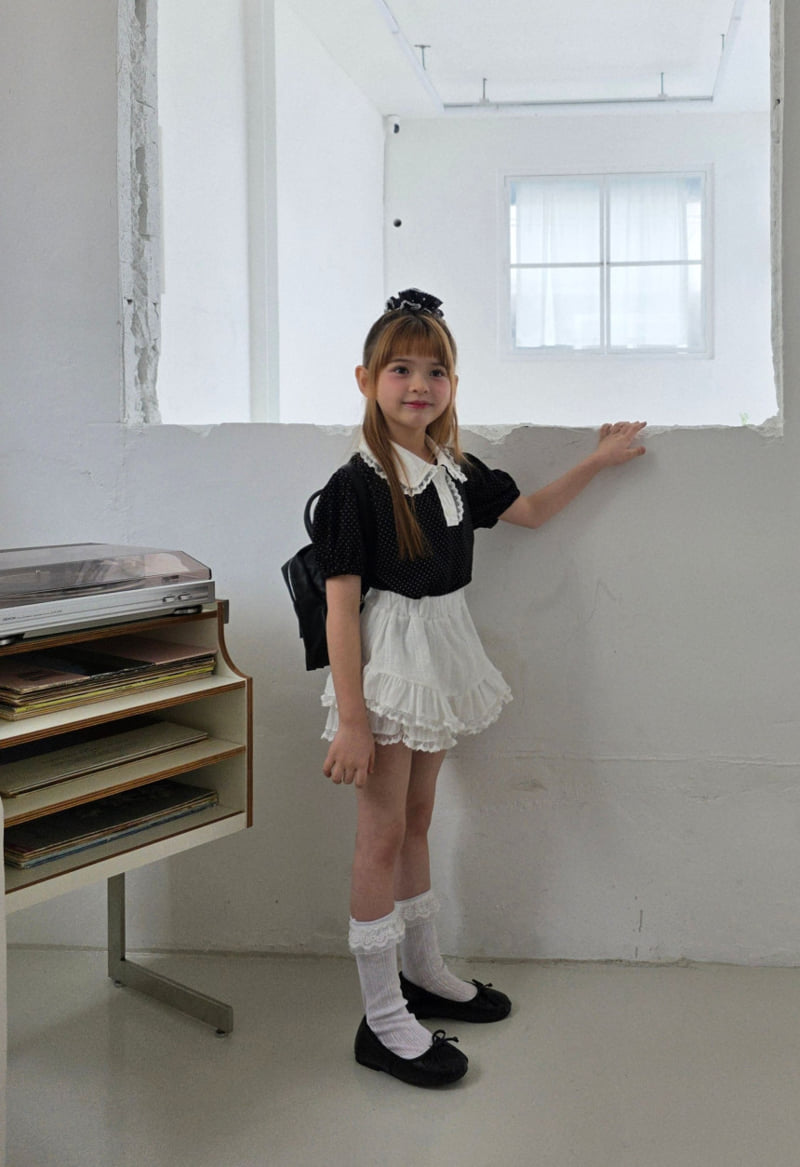 Ellymolly - Korean Children Fashion - #littlefashionista - V-Double Frill Skirt - 9