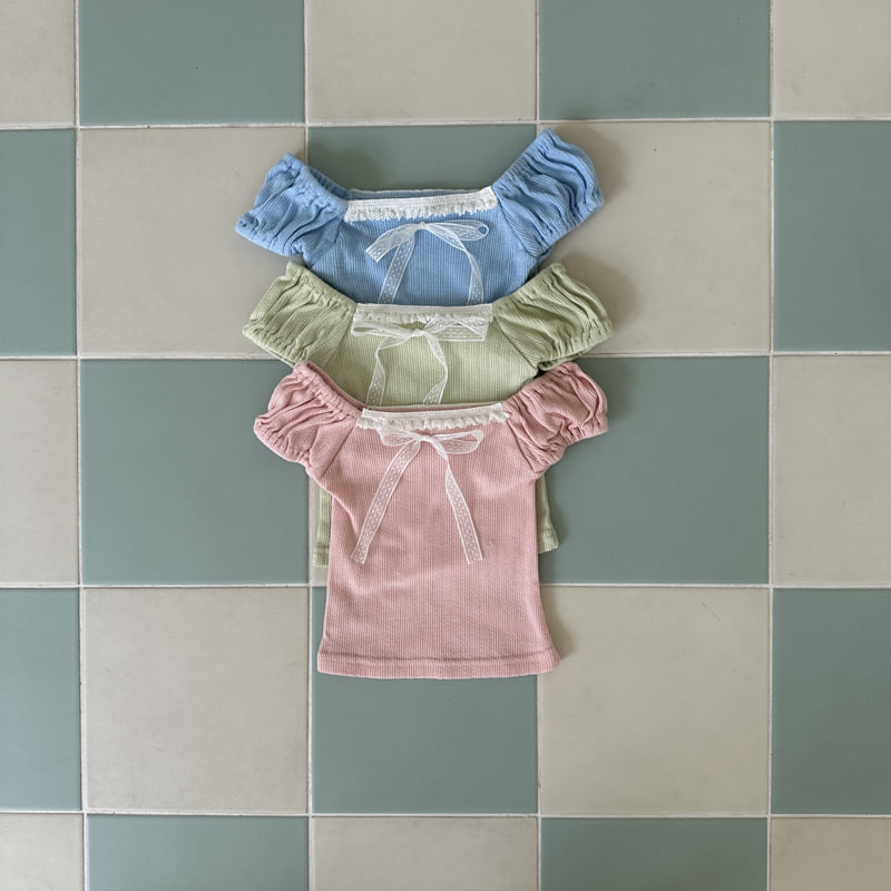 Ellymolly - Korean Children Fashion - #littlefashionista - Romance Puff Tee - 2