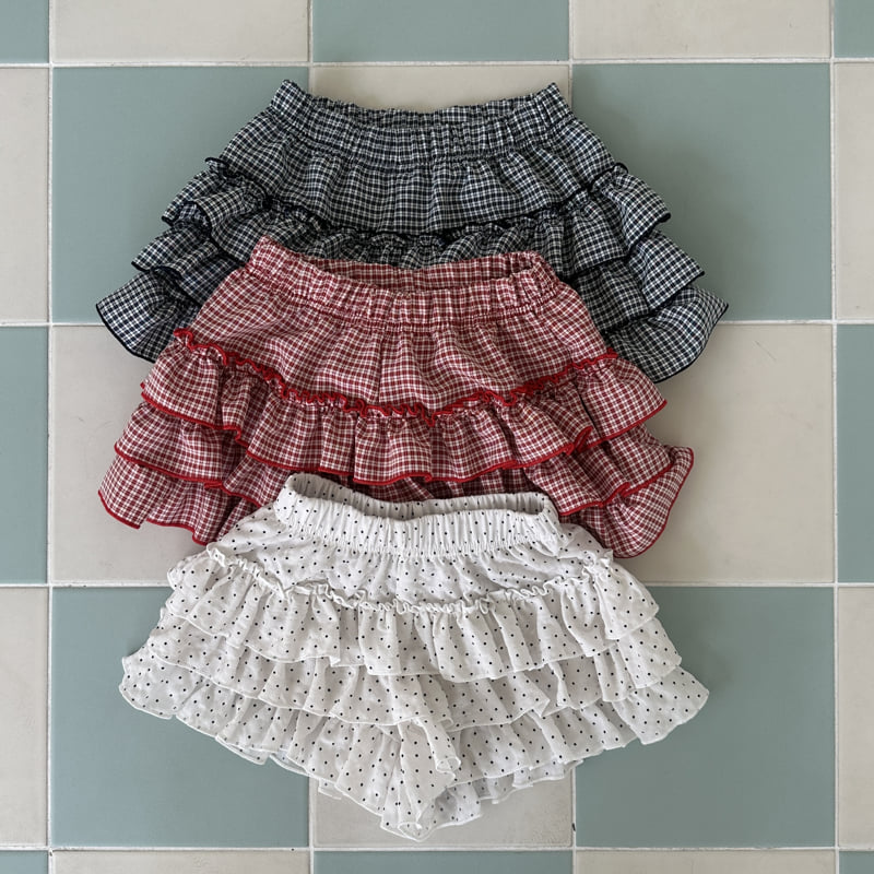 Ellymolly - Korean Children Fashion - #littlefashionista - Miu Frill Cancan Skirt - 7