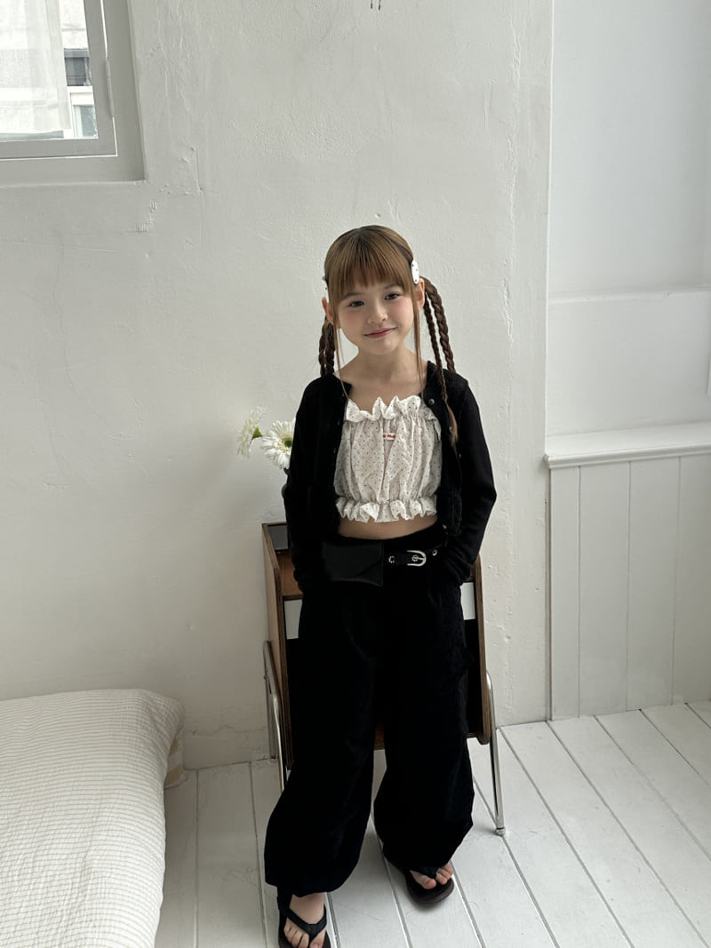 Ellymolly - Korean Children Fashion - #littlefashionista - Maple Frill Cardigan - 8