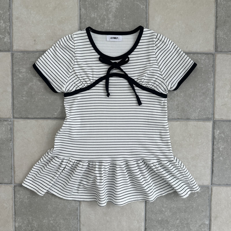 Ellymolly - Korean Children Fashion - #littlefashionista - Striped Limit One-piece - 5