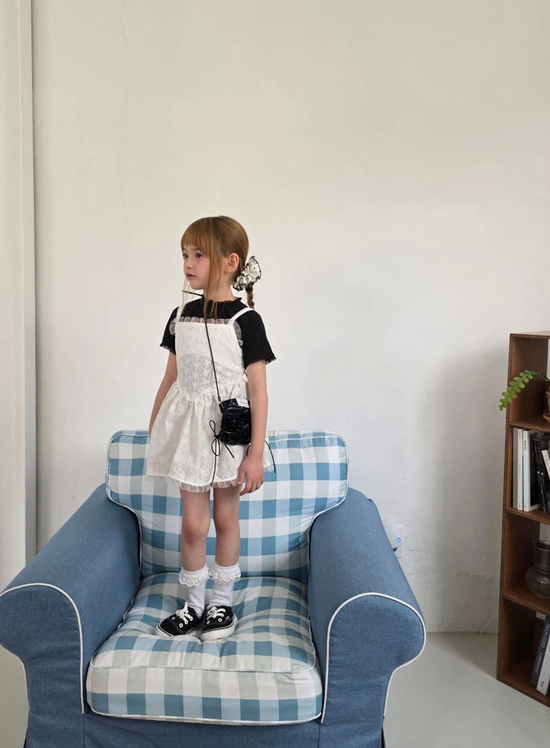Ellymolly - Korean Children Fashion - #magicofchildhood - Shabet Ribbon One-Piece - 7