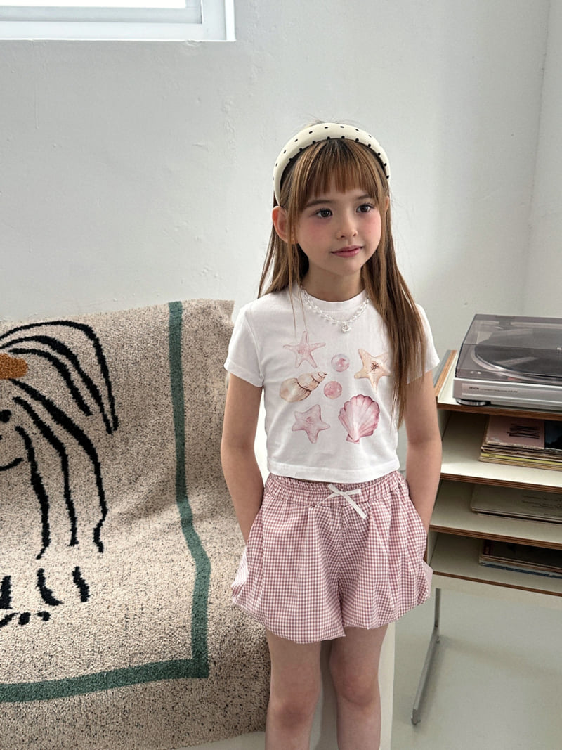 Ellymolly - Korean Children Fashion - #minifashionista - Shell Crop Tee - 9