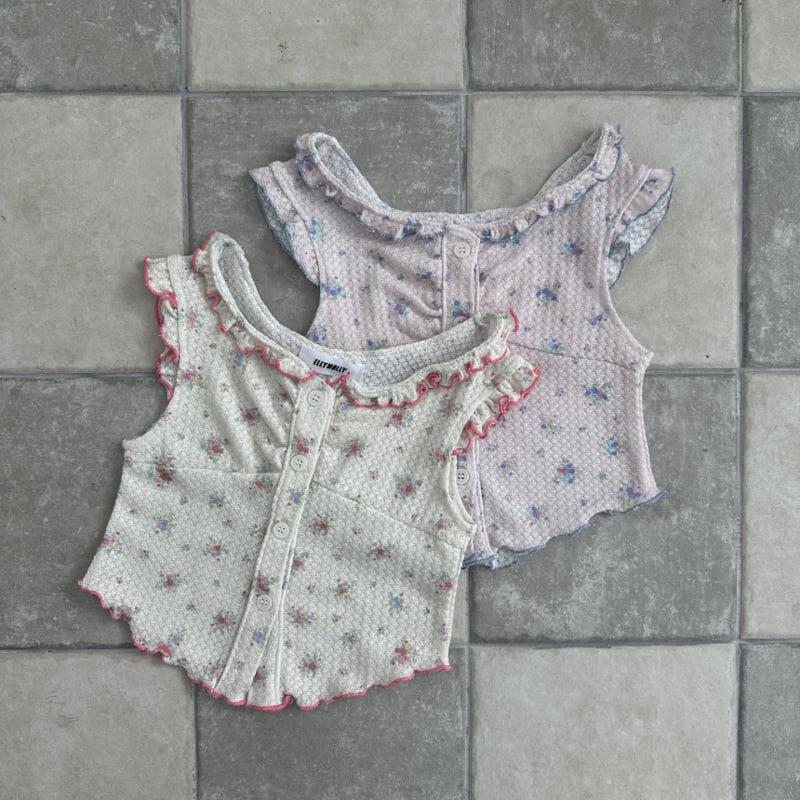 Ellymolly - Korean Children Fashion - #minifashionista - Butterfly Wave Vest