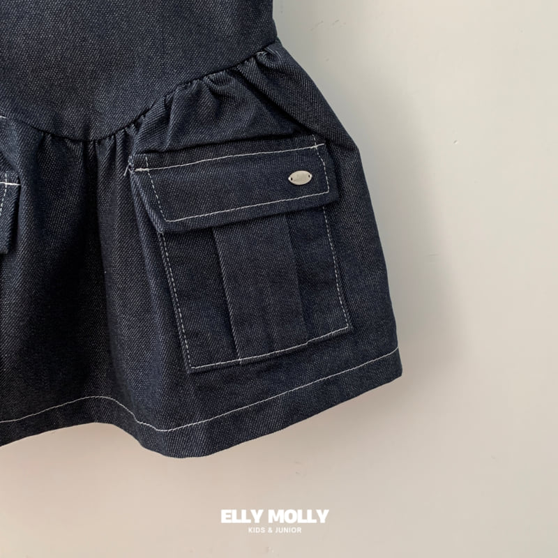 Ellymolly - Korean Children Fashion - #minifashionista - Non-Fade Big Pocket One-piece - 5