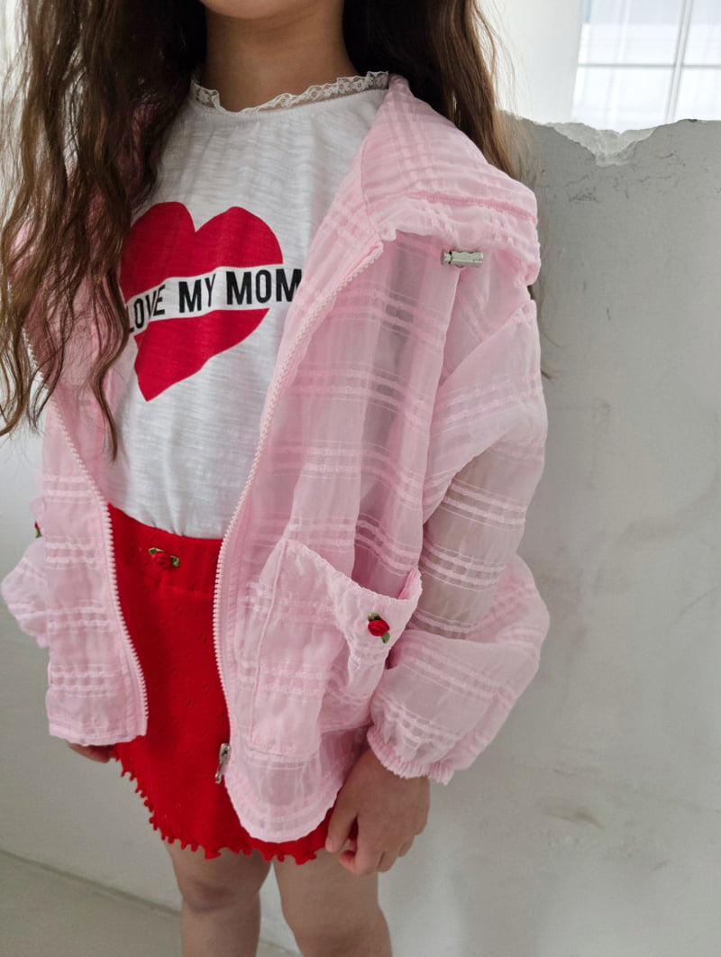 Ellymolly - Korean Children Fashion - #minifashionista - Pure Rose Hooded Zip-up Jacket - 7