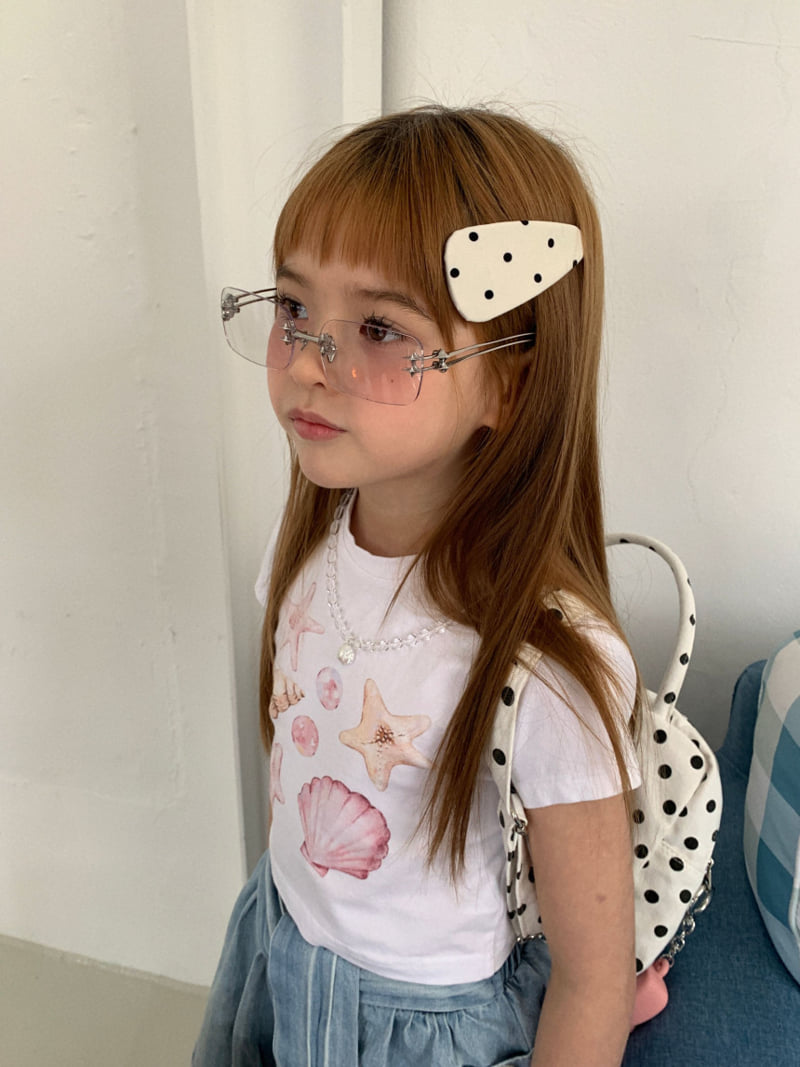 Ellymolly - Korean Children Fashion - #prettylittlegirls - Shell Crop Tee - 10