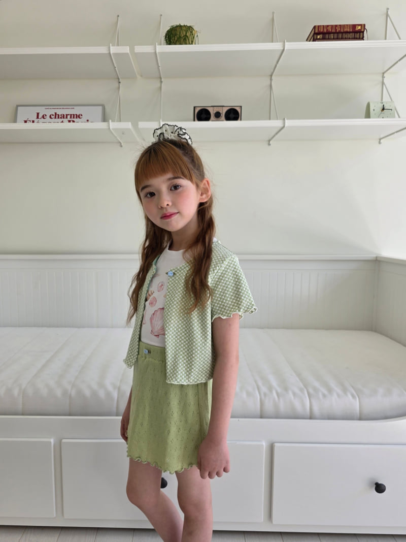 Ellymolly - Korean Children Fashion - #prettylittlegirls - Holly Check Wave Cardigan - 9