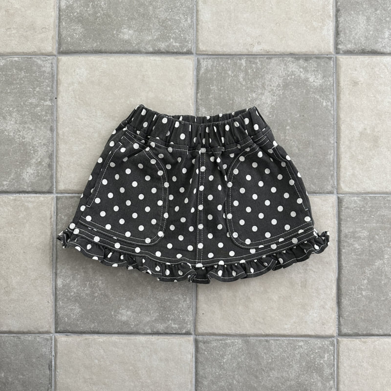 Ellymolly - Korean Children Fashion - #prettylittlegirls - Dot Frill Skirt - 3