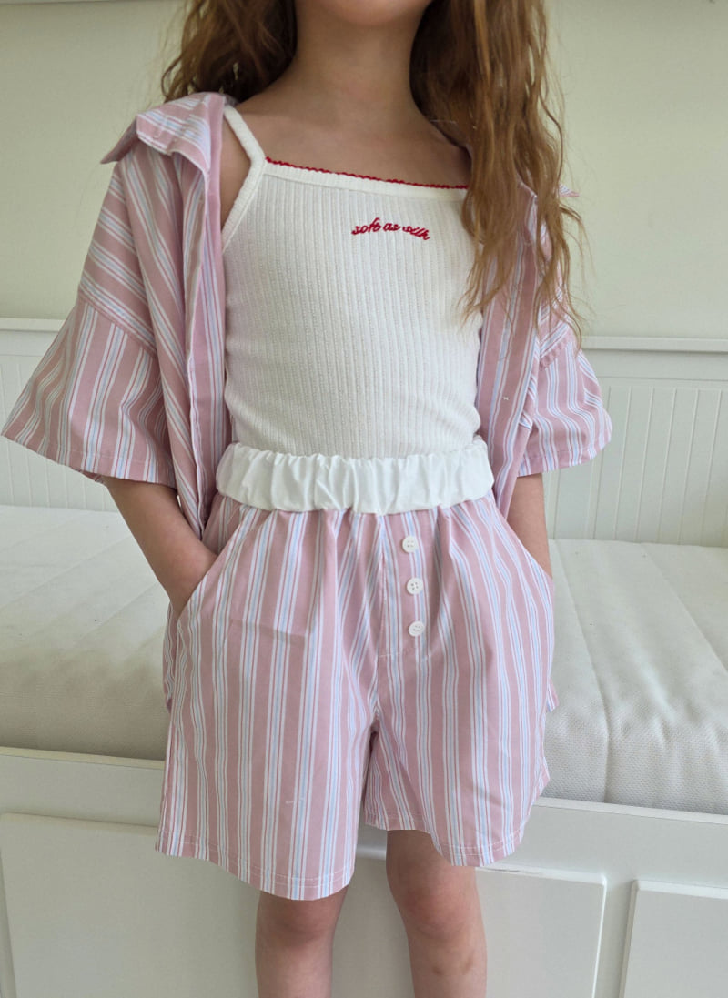 Ellymolly - Korean Children Fashion - #prettylittlegirls - Pinko Soft Sleeveless - 9