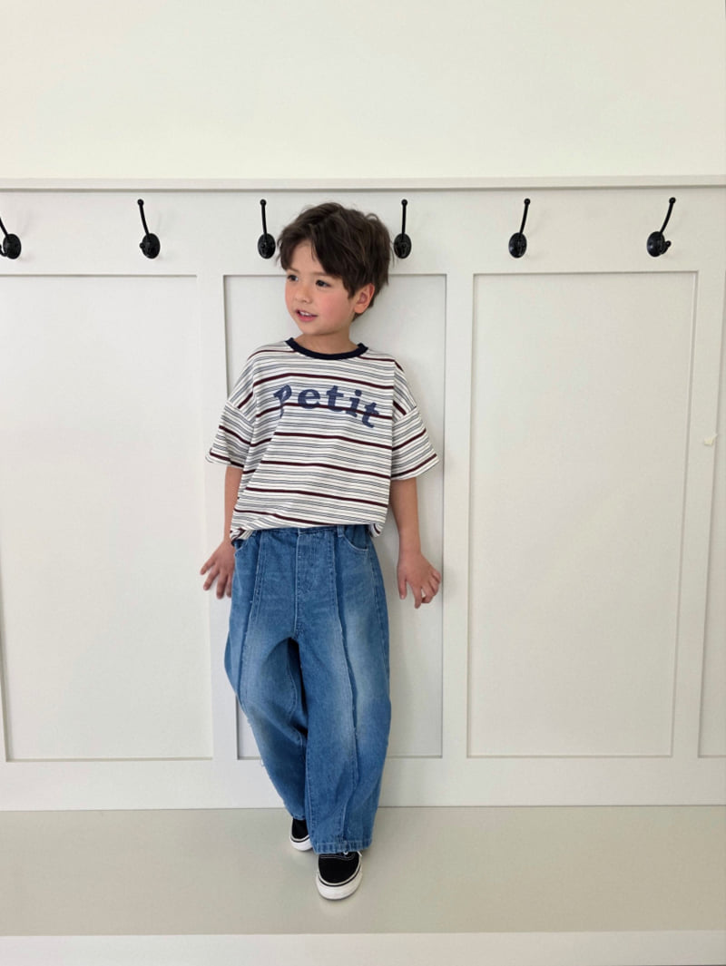 Ellymolly - Korean Children Fashion - #prettylittlegirls - Adult Cut Denim Pants - 10
