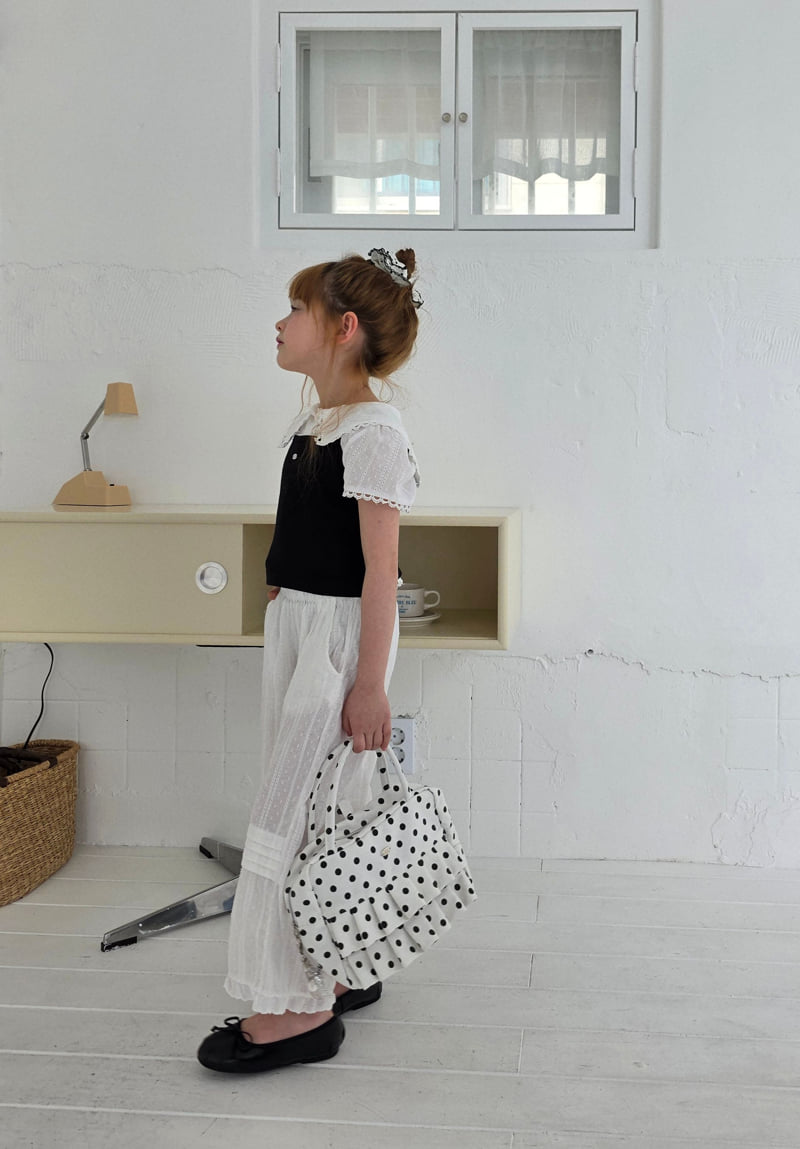 Ellymolly - Korean Children Fashion - #stylishchildhood - Natural Pintuck Frill Pants - 8