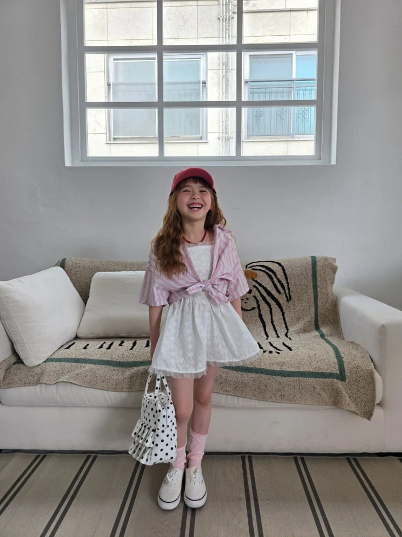 Ellymolly - Korean Children Fashion - #todddlerfashion - Shabet Ribbon One-Piece - 10
