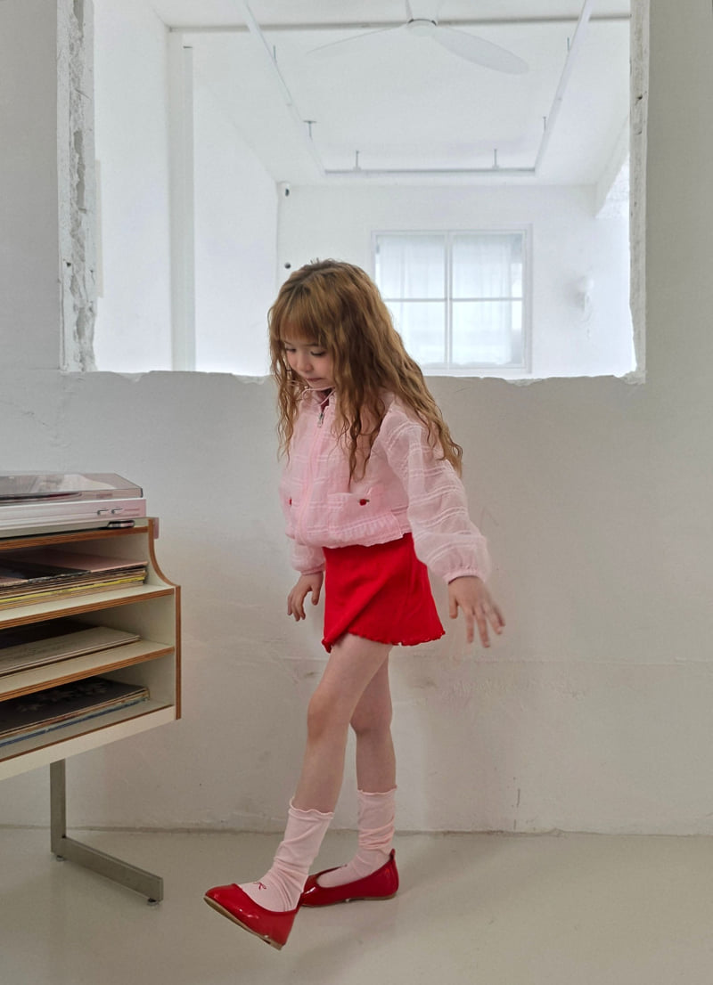 Ellymolly - Korean Children Fashion - #toddlerclothing - Pure Rose Hooded Zip-up Jacket - 10