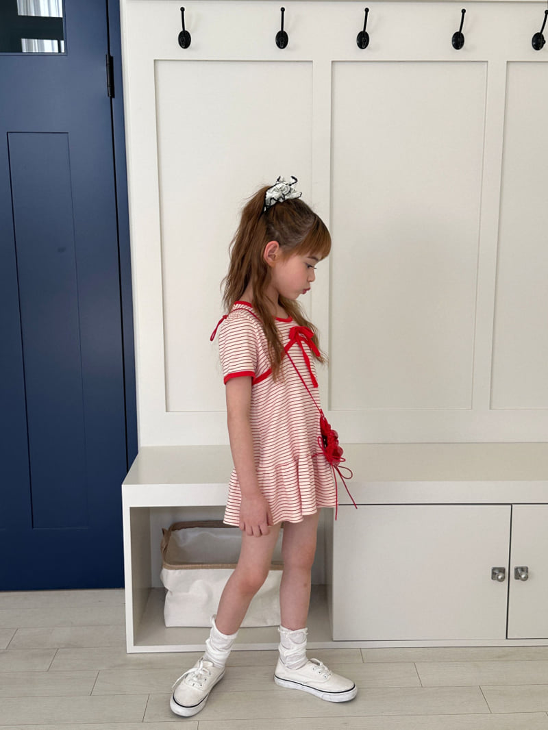 Ellymolly - Korean Children Fashion - #toddlerclothing - Striped Limit One-piece - 10