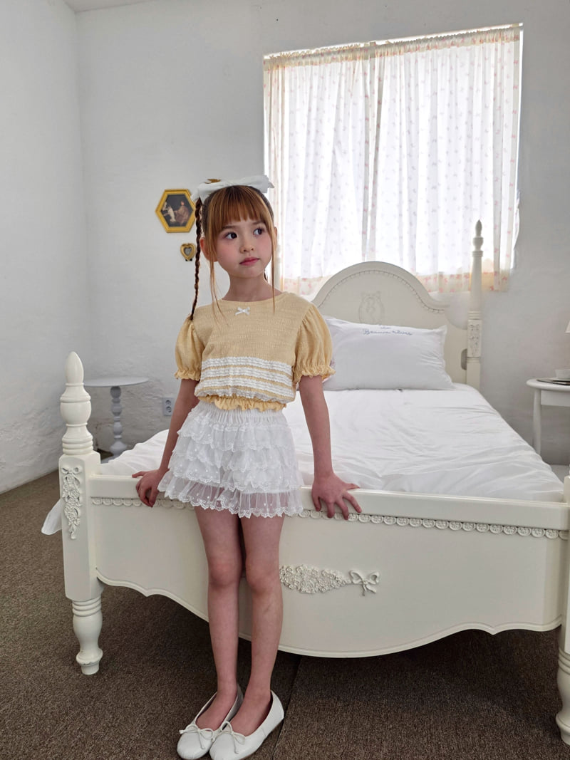 Ellymolly - Korean Children Fashion - #toddlerclothing - Cake Cancan Pants - 9