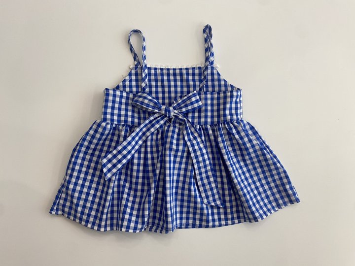 Erin J - Korean Children Fashion - #designkidswear - Check Bustier - 5