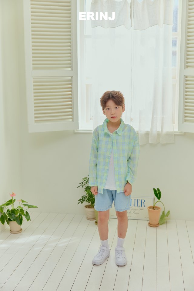 Erin J - Korean Children Fashion - #fashionkids - Summer Check Shirt - 12