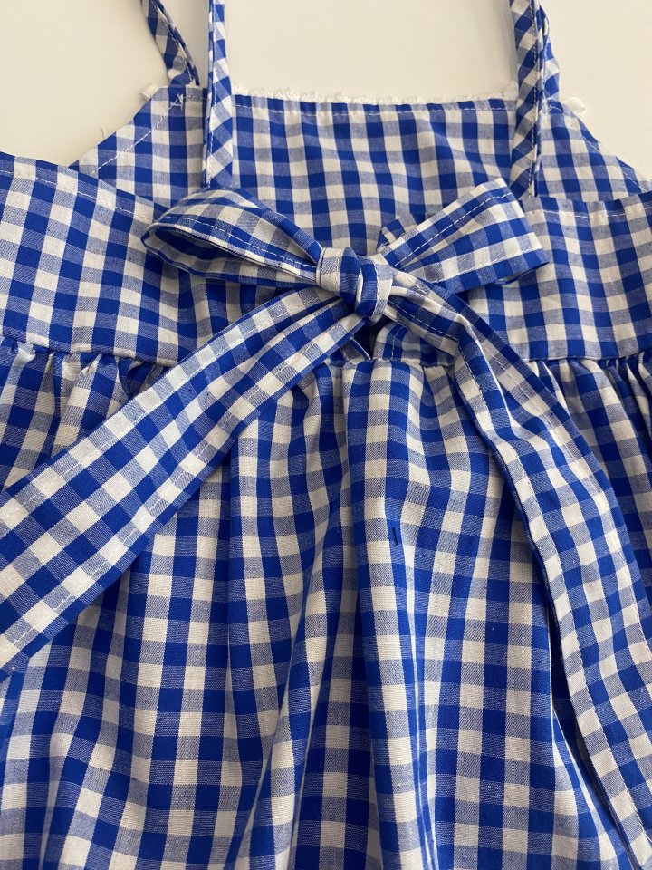 Erin J - Korean Children Fashion - #kidsstore - Check Bustier - 9