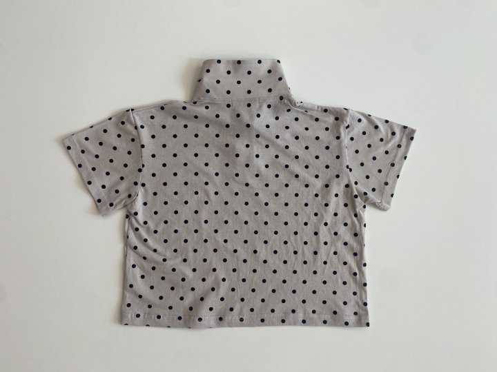 Erin J - Korean Children Fashion - #kidsstore - Dot Collar Tee - 5
