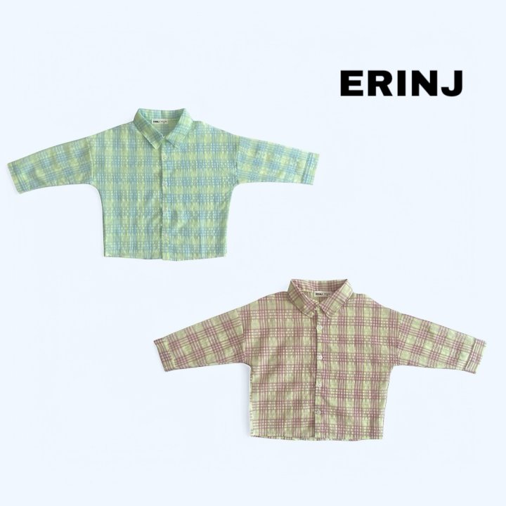 Erin J - Korean Children Fashion - #kidzfashiontrend - Summer Check Shirt