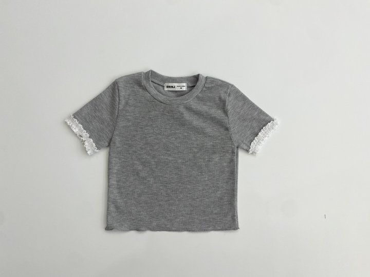Erin J - Korean Children Fashion - #kidzfashiontrend - Lace Rib Tee - 3