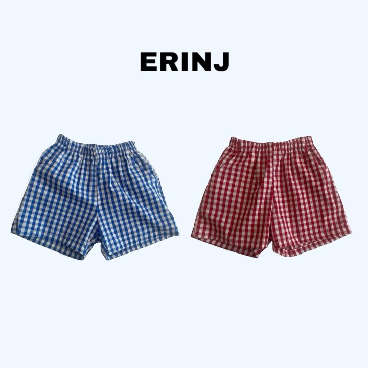 Erin J - Korean Children Fashion - #magicofchildhood - Check Shorts
