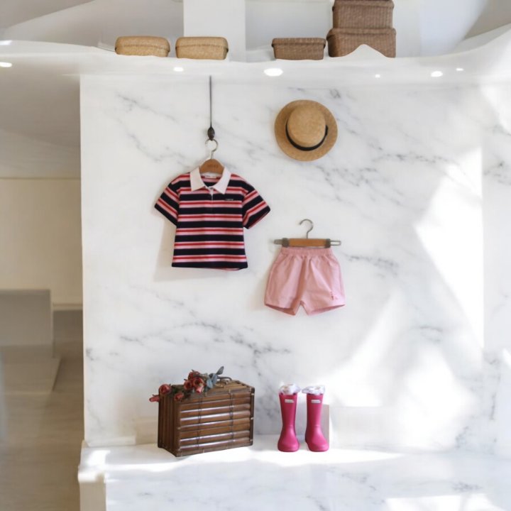 Erin J - Korean Children Fashion - #magicofchildhood - Stripe Collar Tee - 9