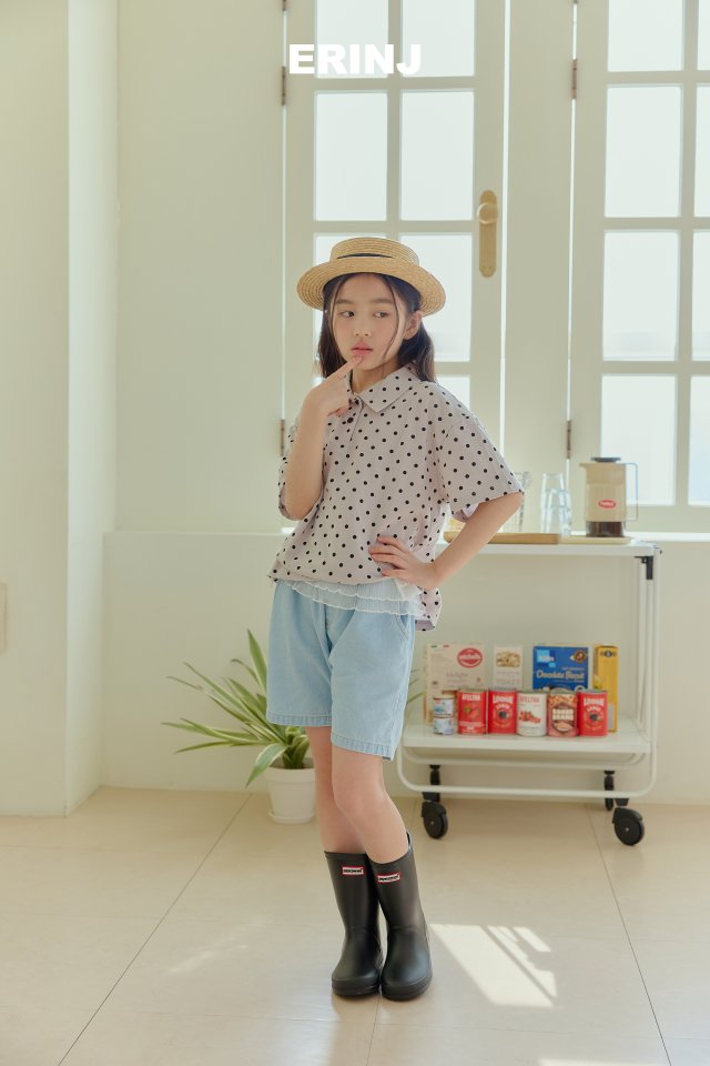 Erin J - Korean Children Fashion - #minifashionista - Dot Collar Tee - 10