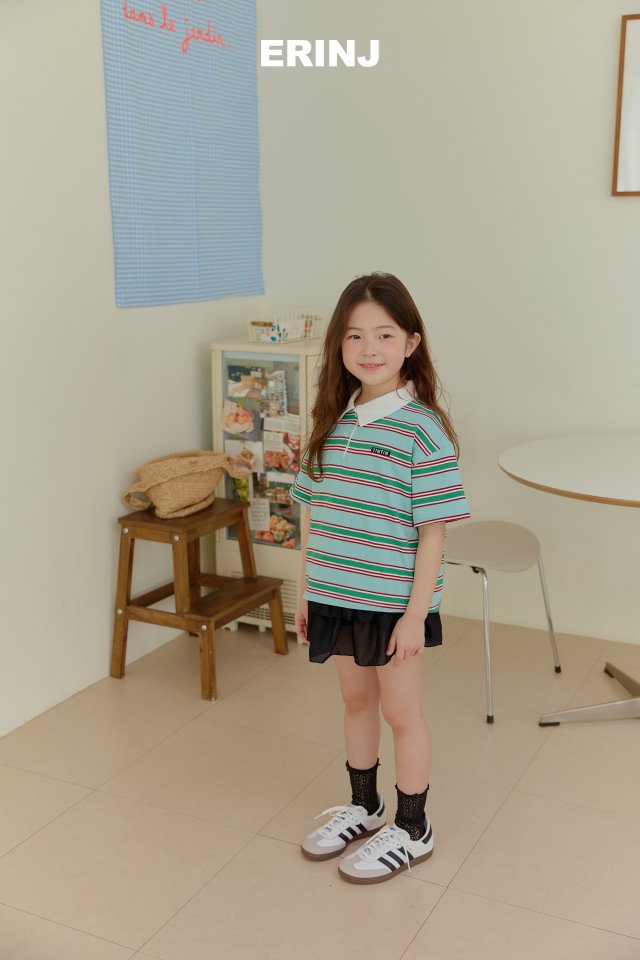 Erin J - Korean Children Fashion - #prettylittlegirls - Stripe Collar Tee - 11