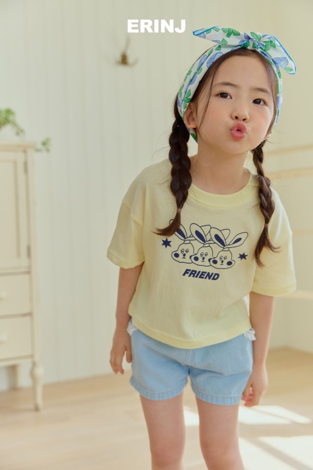 Erin J - Korean Children Fashion - #stylishchildhood - Lace Denim Shorts - 11