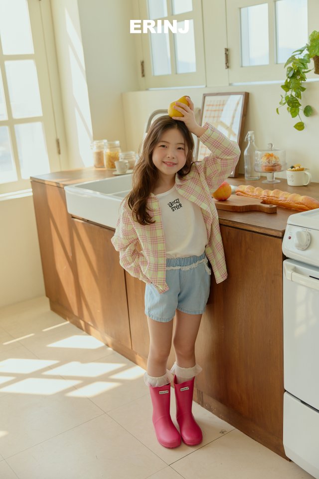 Erin J - Korean Children Fashion - #toddlerclothing - Lace Denim Shorts - 10