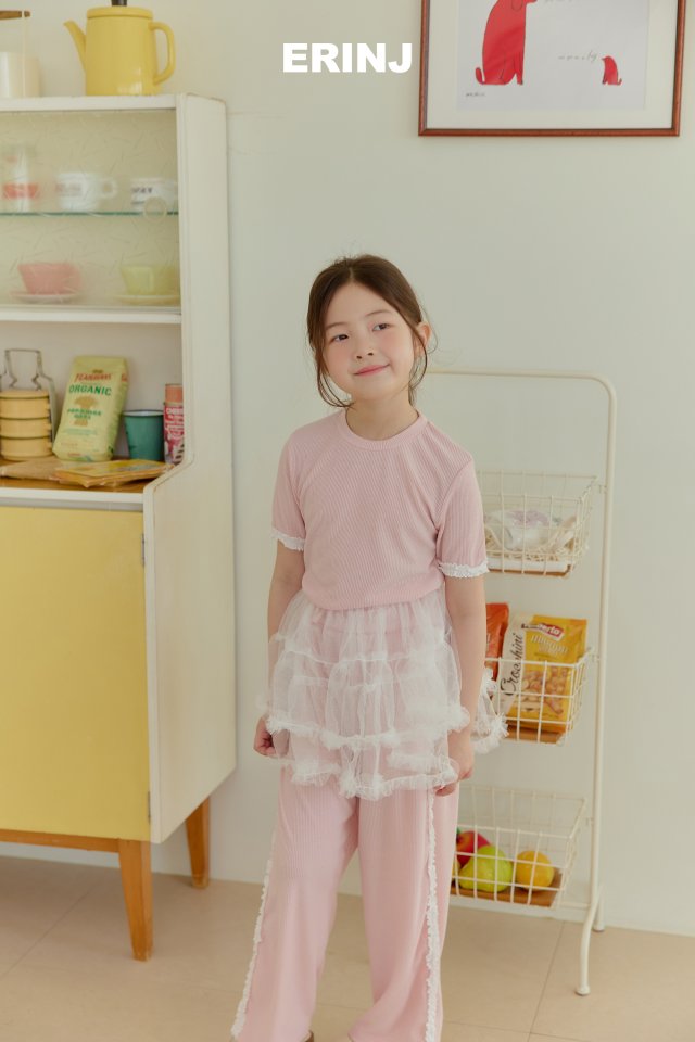Erin J - Korean Children Fashion - #toddlerclothing - Lace Rib Tee - 10