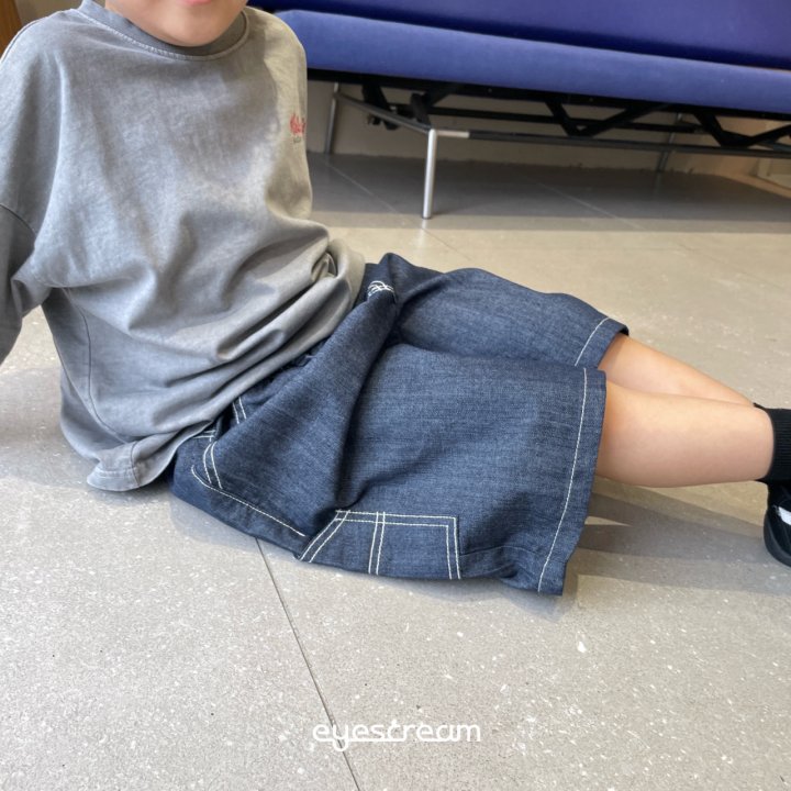Eyescream - Korean Children Fashion - #childofig - Half Carpender Pants - 9