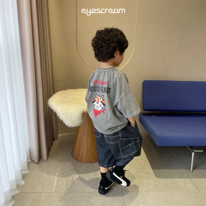 Eyescream - Korean Children Fashion - #childrensboutique - Half Carpender Pants - 10
