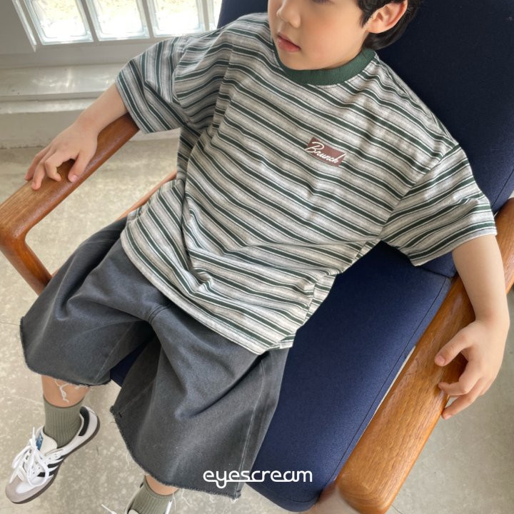 Eyescream - Korean Children Fashion - #childrensboutique - Brunch Stripe Tee - 10