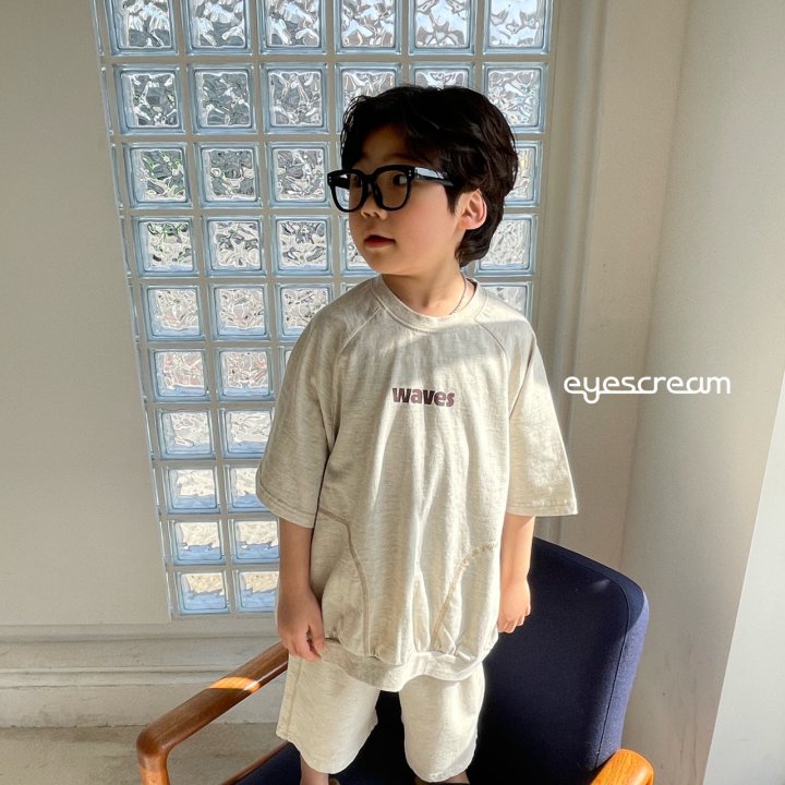 Eyescream - Korean Children Fashion - #discoveringself - Wave Tee - 8