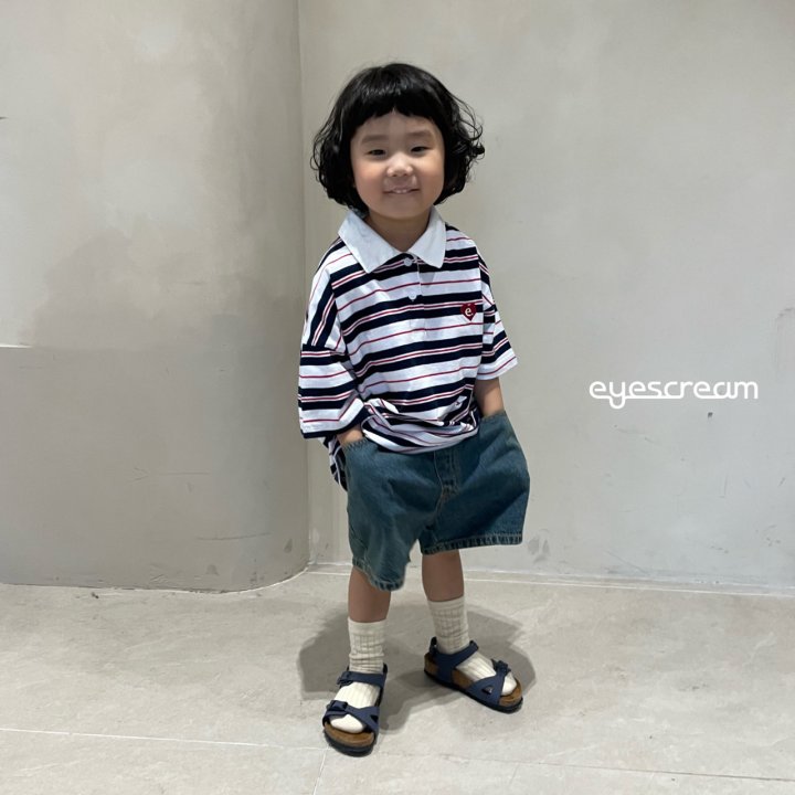 Eyescream - Korean Children Fashion - #kidsshorts - Heart Rugby Tee - 11