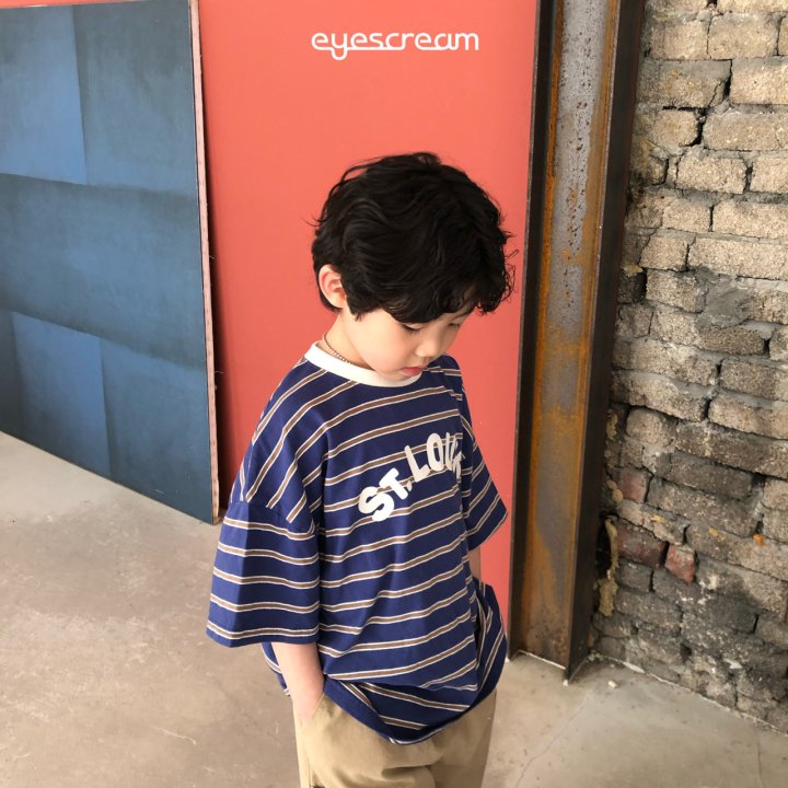 Eyescream - Korean Children Fashion - #kidsshorts - Louis Stripe Tee - 6