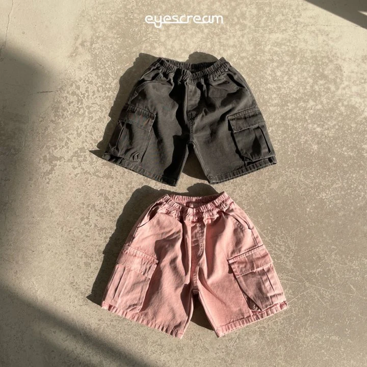 Eyescream - Korean Children Fashion - #kidzfashiontrend - Brick Cargo Pigment Pants