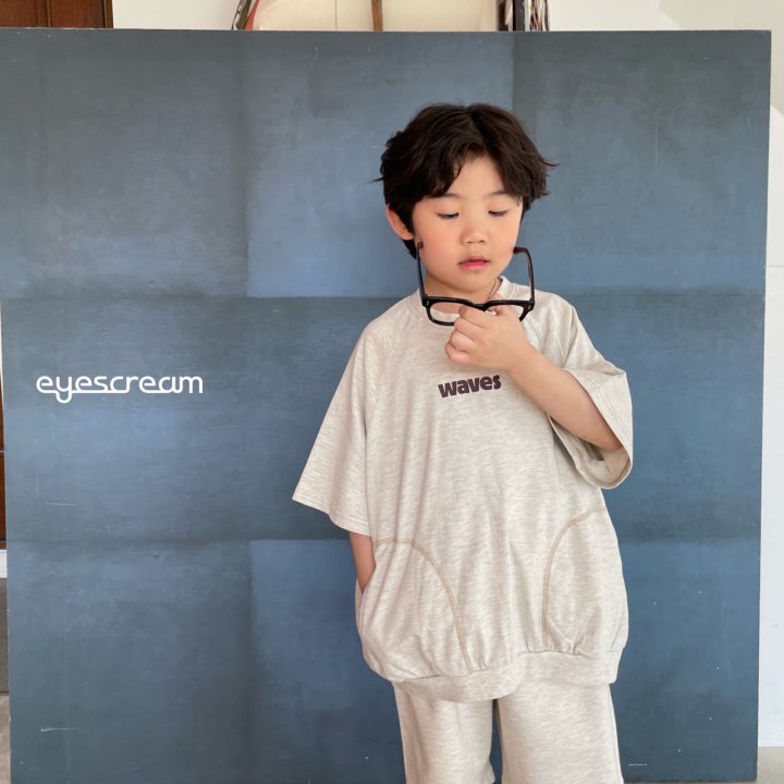 Eyescream - Korean Children Fashion - #toddlerclothing - Wave Tee - 4