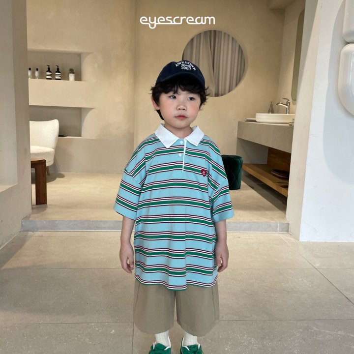 Eyescream - Korean Children Fashion - #todddlerfashion - Heart Rugby Tee - 3