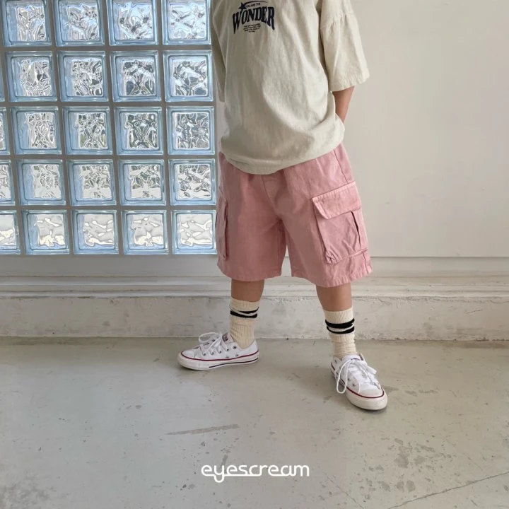 Eyescream - Korean Children Fashion - #toddlerclothing - Brick Cargo Pigment Pants - 8