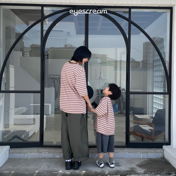 Eyescream - Korean Women Fashion - #momslook - Brunch Stripe Tee ADULT - 3