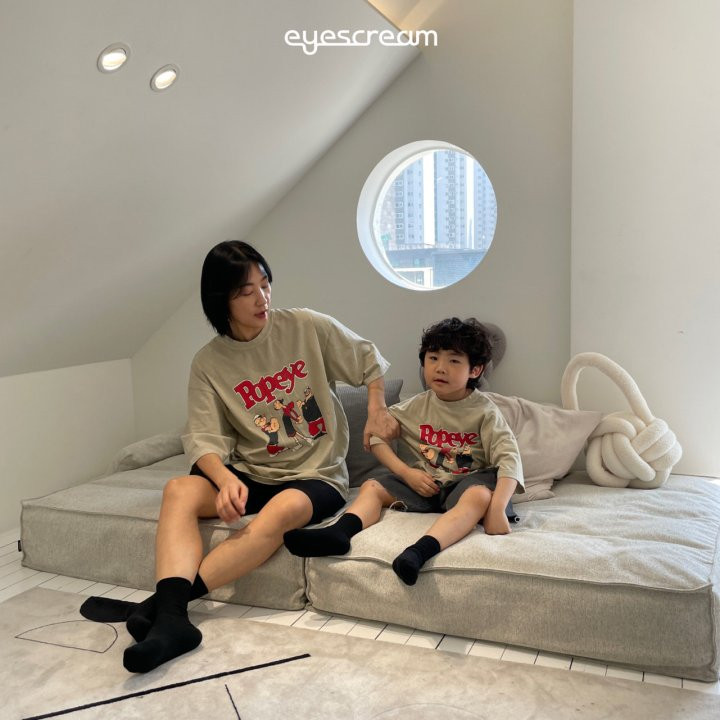 Eyescream - Korean Women Fashion - #momslook - Popeye Pigment Tee ADULT - 3