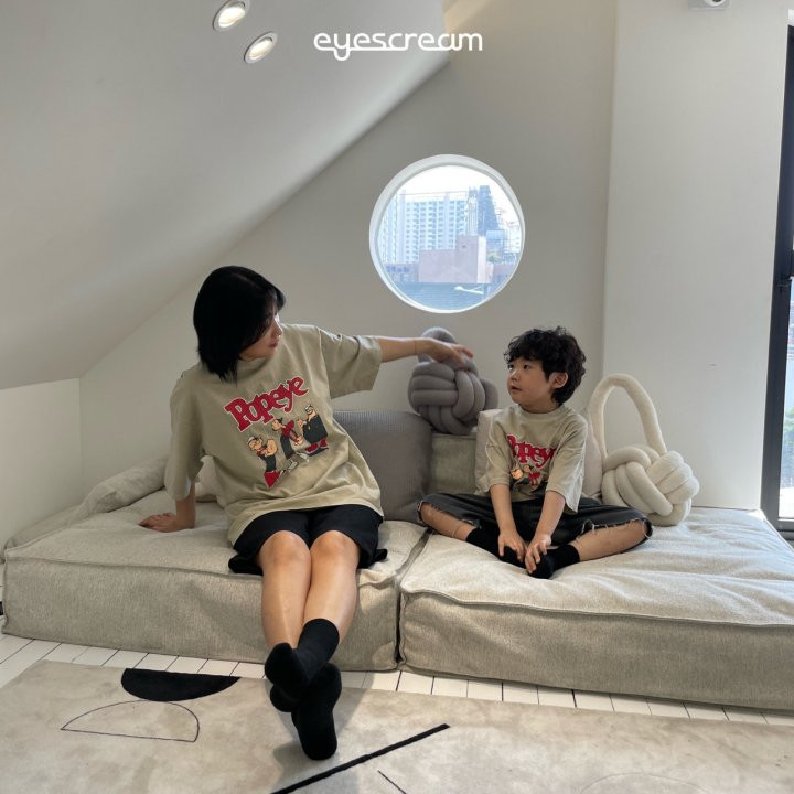 Eyescream - Korean Women Fashion - #momslook - Popeye Pigment Tee ADULT - 4