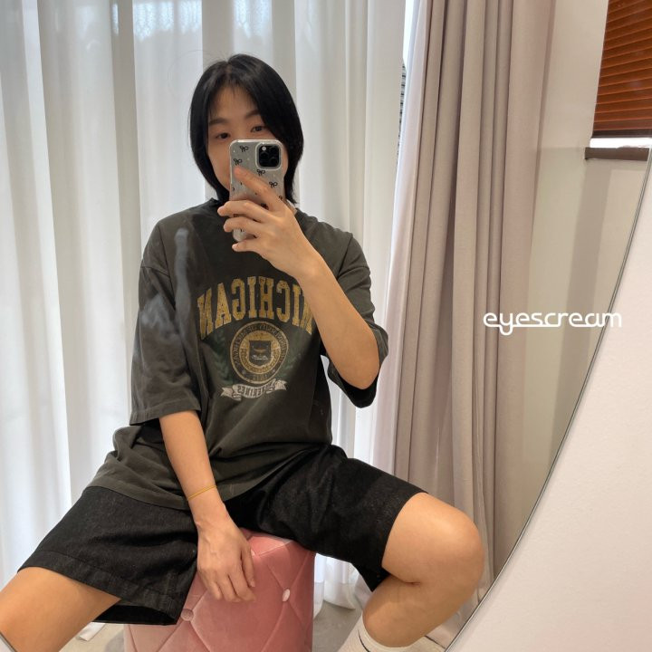 Eyescream - Korean Women Fashion - #momslook - Michigan Pigment Tee ADULT - 10