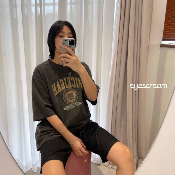 Eyescream - Korean Women Fashion - #momslook - Michigan Pigment Tee ADULT - 12