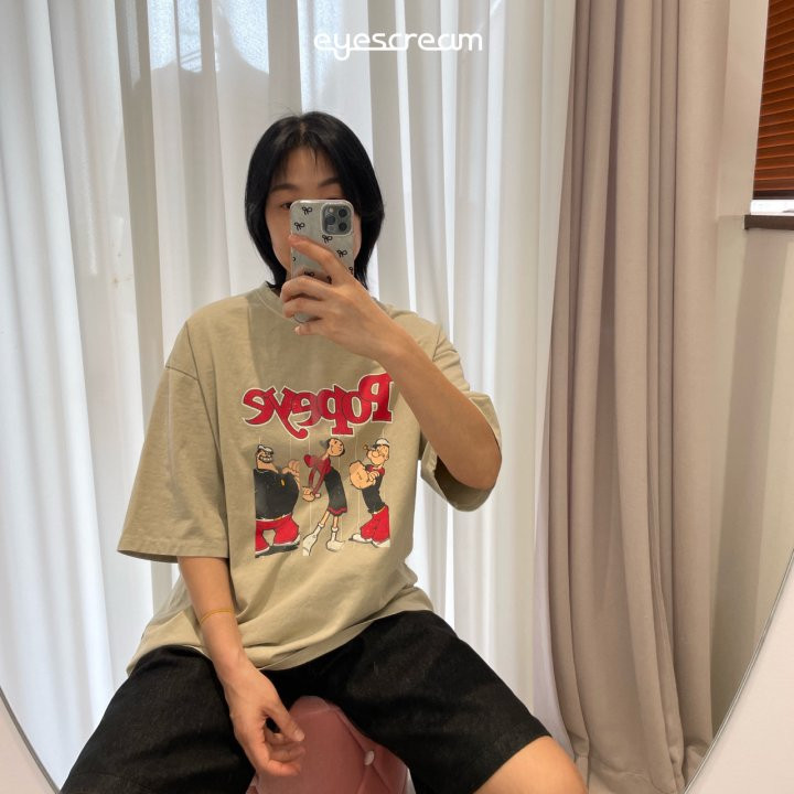 Eyescream - Korean Women Fashion - #pursuepretty - Popeye Pigment Tee ADULT - 8