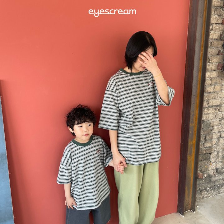 Eyescream - Korean Women Fashion - #shopsmall - Brunch Stripe Tee ADULT - 12